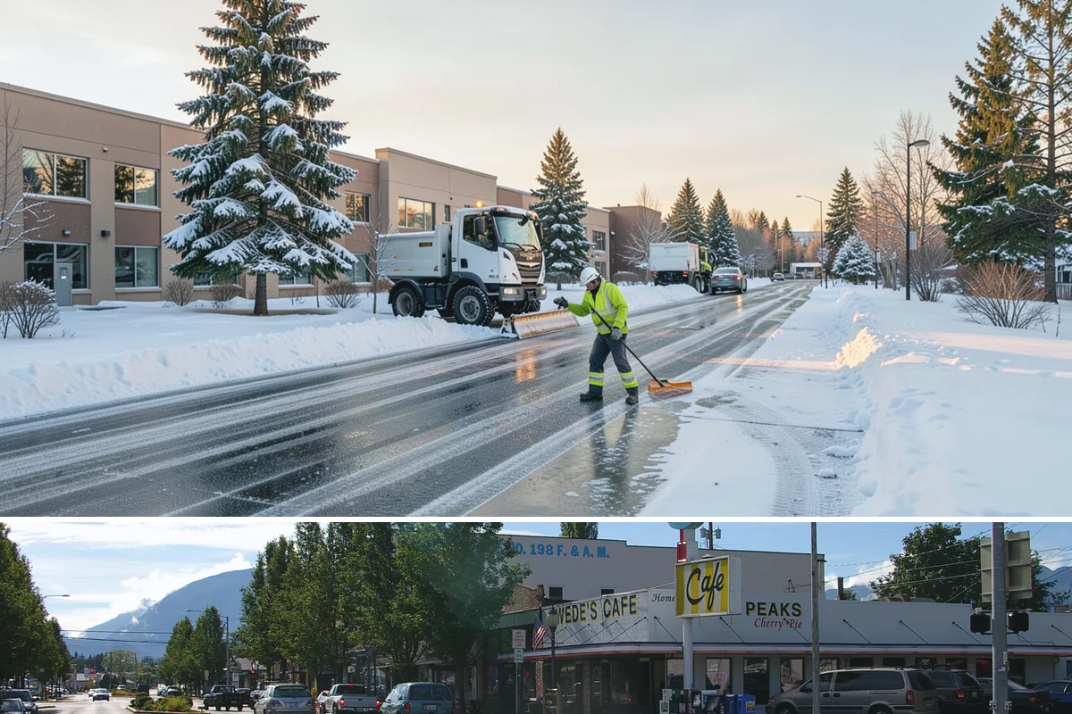 Compact Equipment Snow Removal in North Bend, King County, WA - Compact equipment is most requested for enclosed spaces during peak snow from December to February.