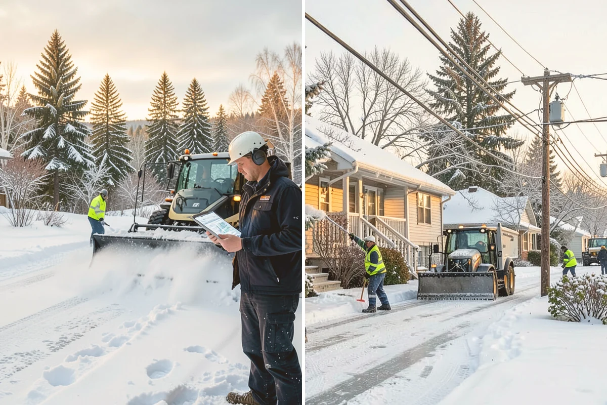 Compact Equipment Snow Removal in Orting, Pierce County, WA - Assess access points and surface sensitivity