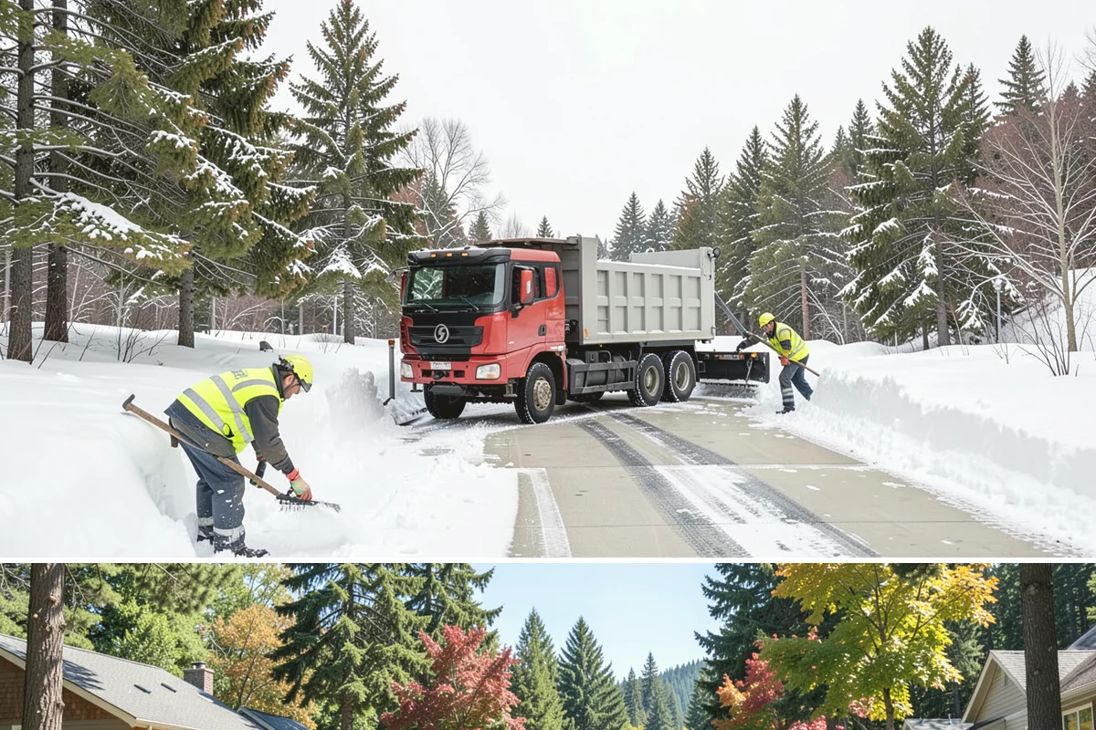 Compact Equipment Snow Removal in Orting, Pierce County, WA - Compact equipment is most requested for enclosed spaces during peak snow from December to February.