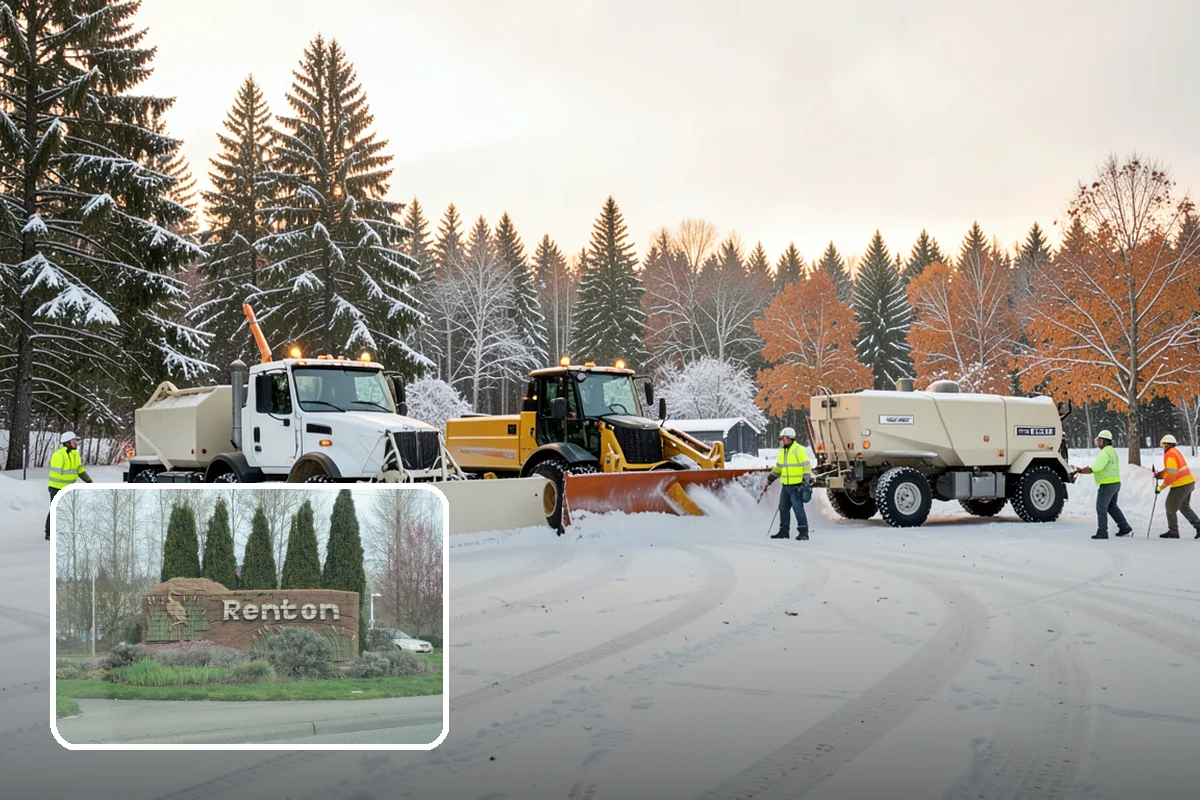Compact Equipment Snow Removal in Renton, King County, WA - Access to gated and enclosed spaces