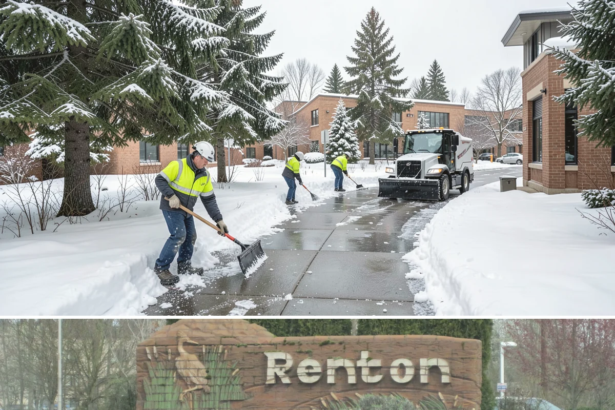 Compact Equipment Snow Removal in Renton, King County, WA - Compact equipment is most requested for enclosed spaces during peak snow from December to February.