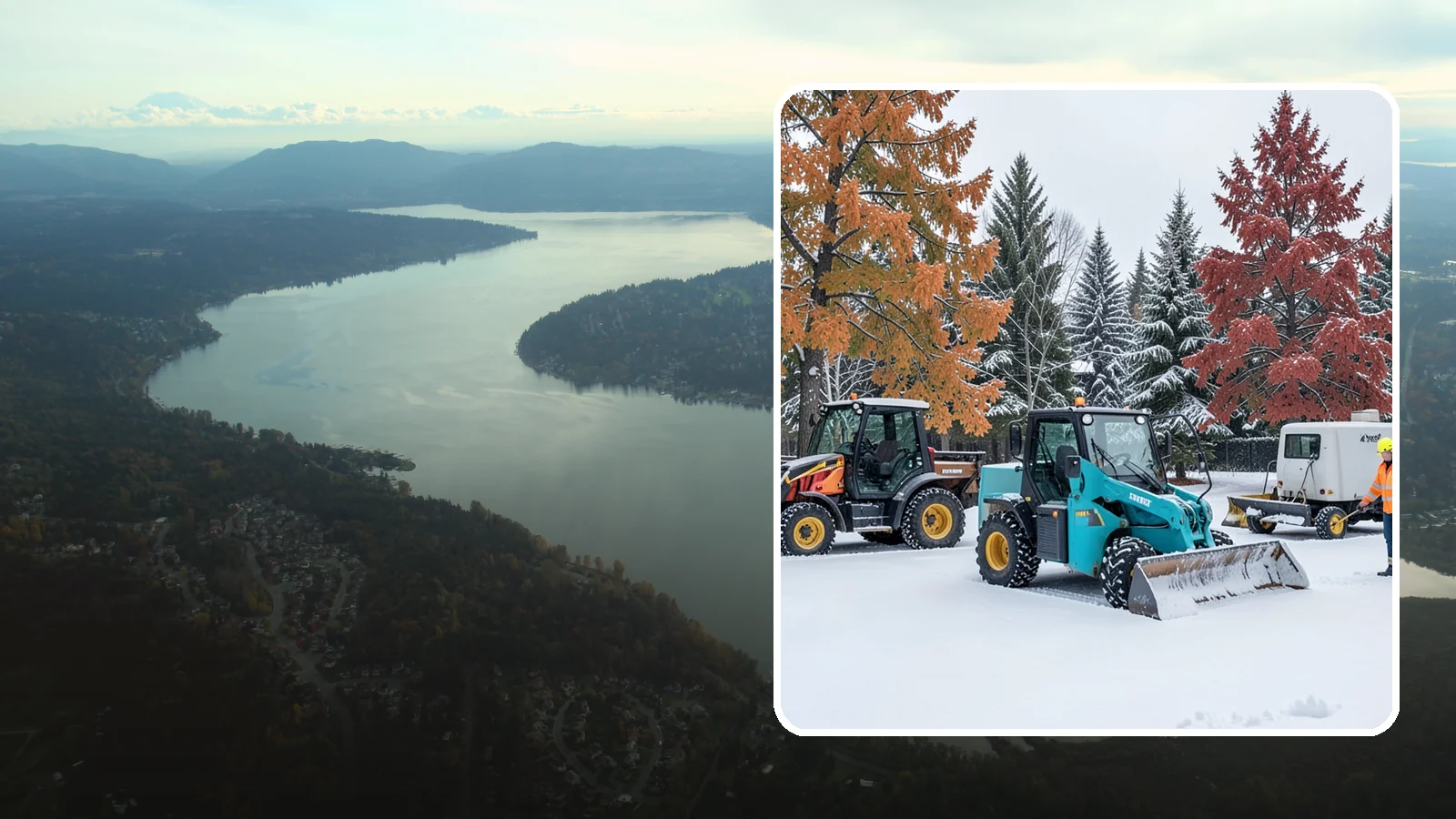 Compact Equipment Snow Removal in Sammamish, King County, WA - Our compact machines clear courtyards, plazas, and gated areas where full-size equipment simply cannot fit.