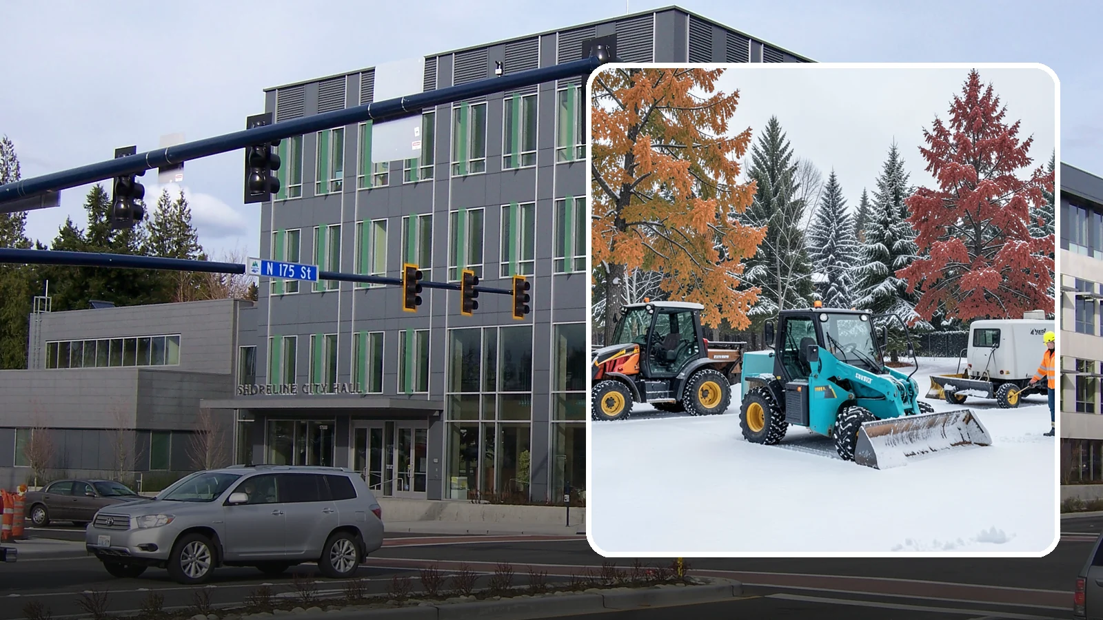 Compact Equipment Snow Removal in Shoreline, King County, WA - Our compact machines clear courtyards, plazas, and gated areas where full-size equipment simply cannot fit.