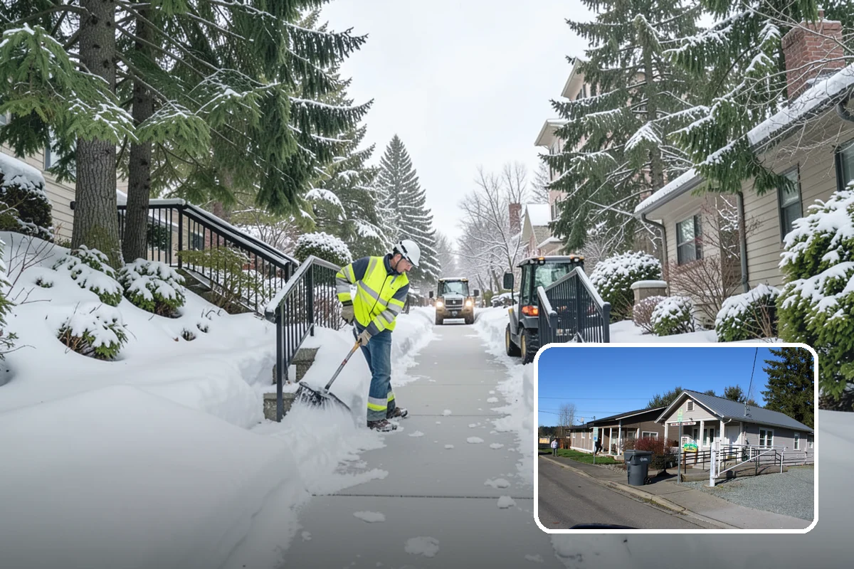 Compact Equipment Snow Removal in South Prairie, Pierce County, WA - Access to gated and enclosed spaces