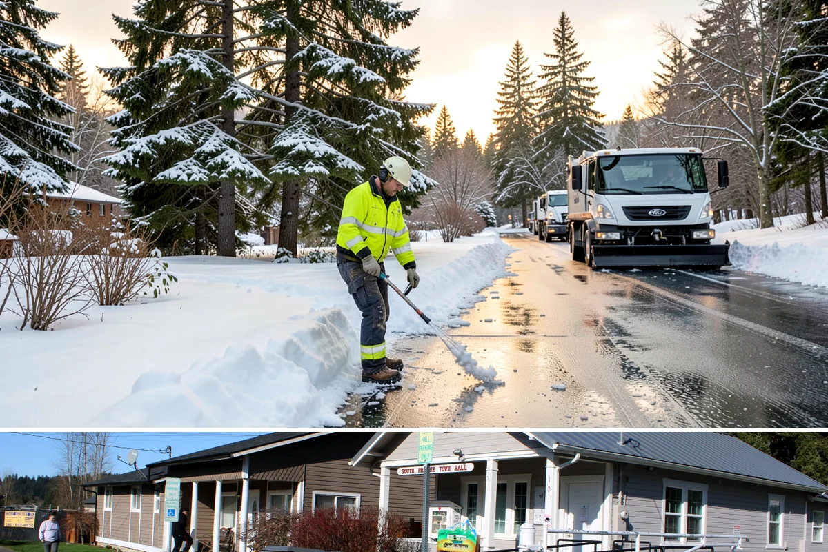Compact Equipment Snow Removal in South Prairie, Pierce County, WA - Compact equipment is most requested for enclosed spaces during peak snow from December to February.