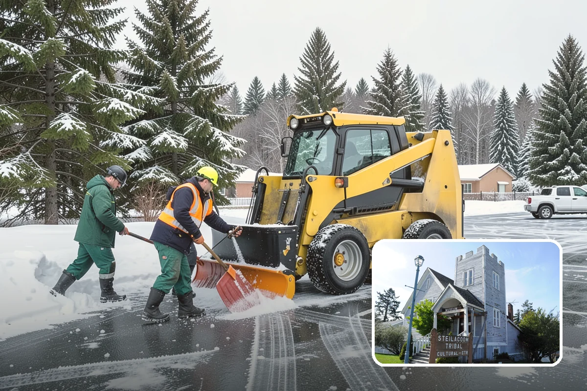 Compact Equipment Snow Removal in Steilacoom, Pierce County, WA - Access to gated and enclosed spaces