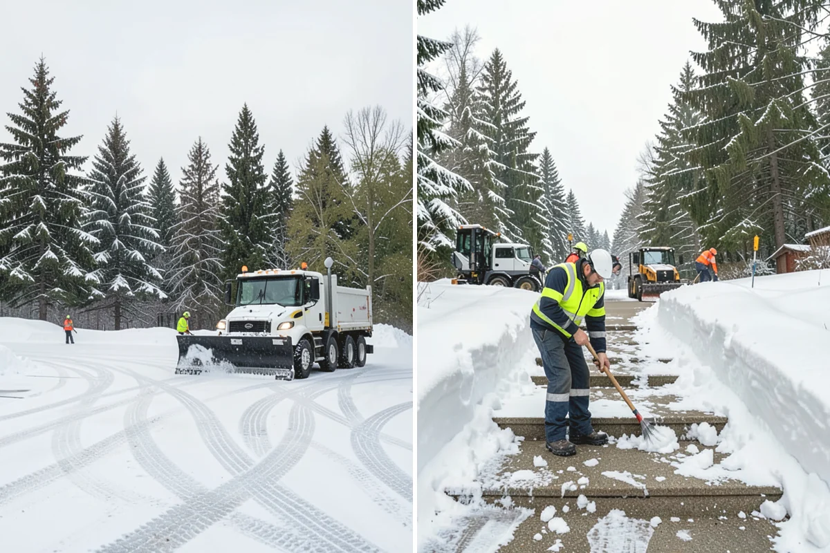 Compact Equipment Snow Removal in Tukwila, King County, WA - Assess access points and surface sensitivity