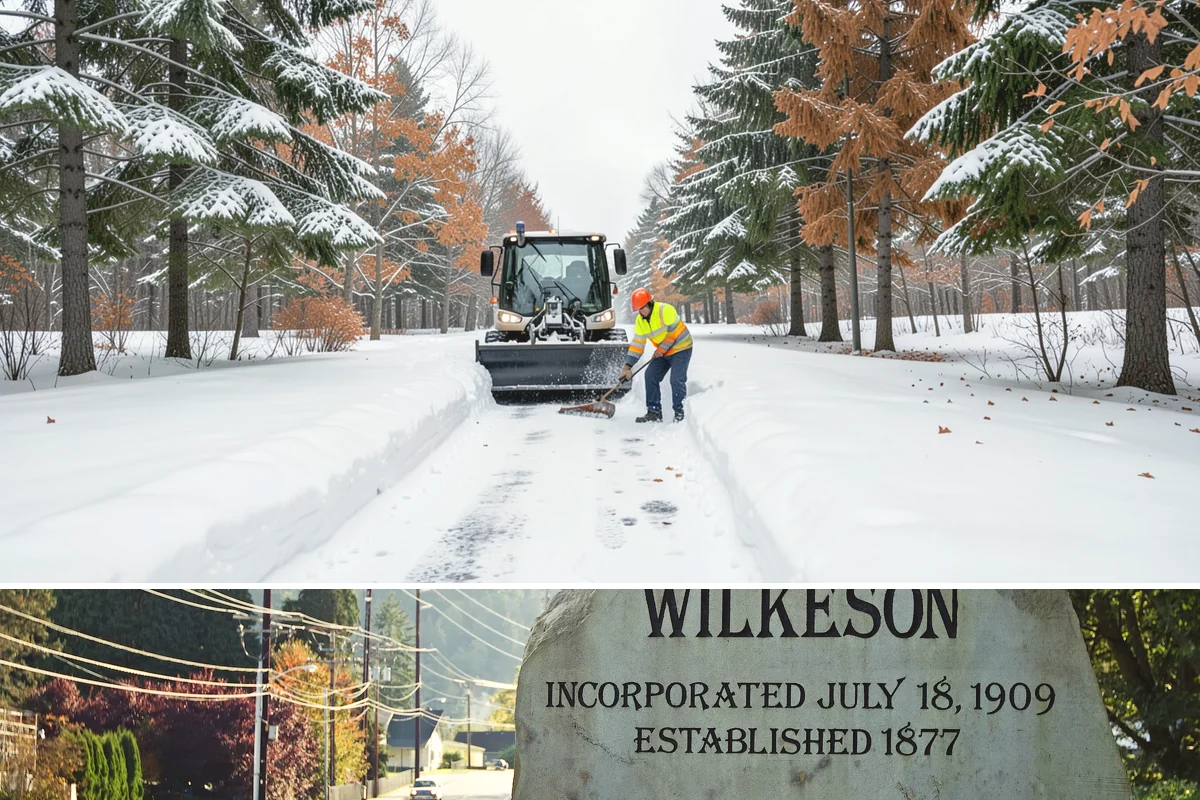 Compact Equipment Snow Removal in Wilkeson, Pierce County, WA - Compact equipment is most requested for enclosed spaces during peak snow from December to February.