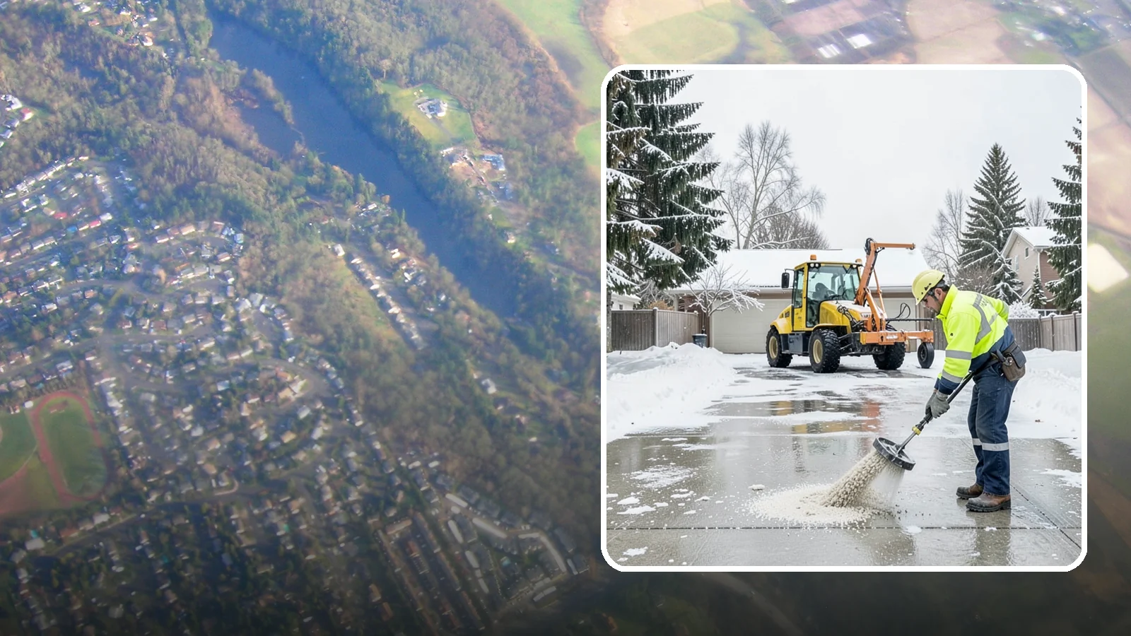 Concrete Driveway Deicing in Algona, King County, WA - Concrete-safe deicing that clears ice from driveways without the surface scaling that harsh salts cause.