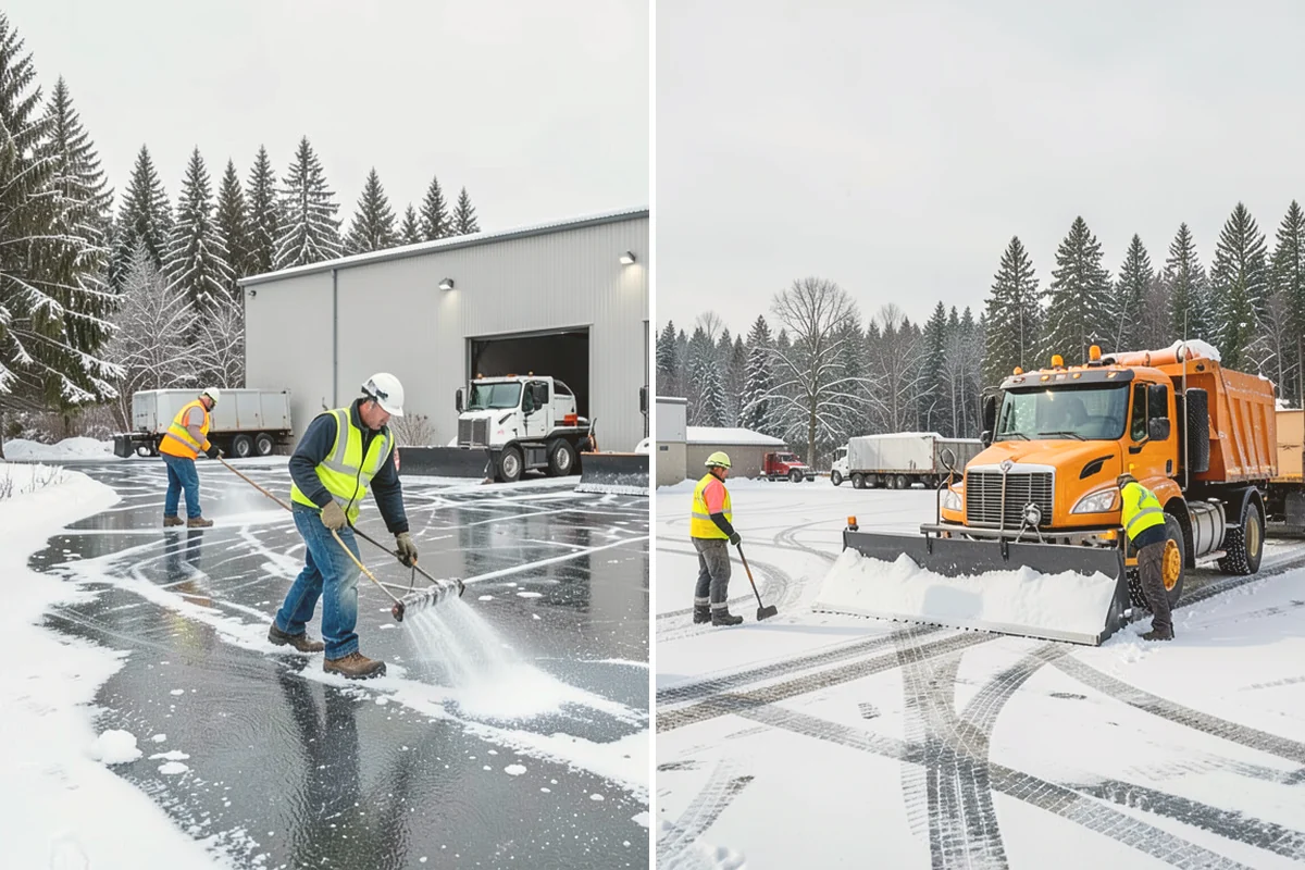 Concrete Driveway Deicing in Algona, King County, WA - Identify the concrete age and finish before choosing a product