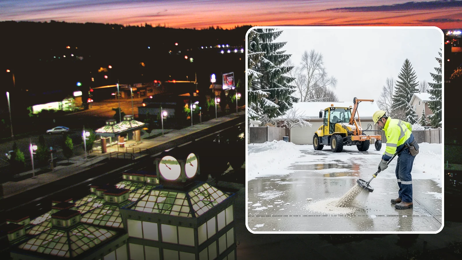 Concrete Driveway Deicing in Auburn, King County, WA - Concrete-safe deicing that clears ice from driveways without the surface scaling that harsh salts cause.