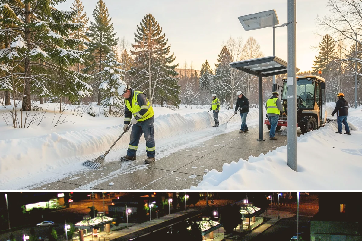 Concrete Driveway Deicing in Auburn, King County, WA - Apply concrete-safe deicing at the onset of each freeze to prevent the ice bond, typically December through February in the...