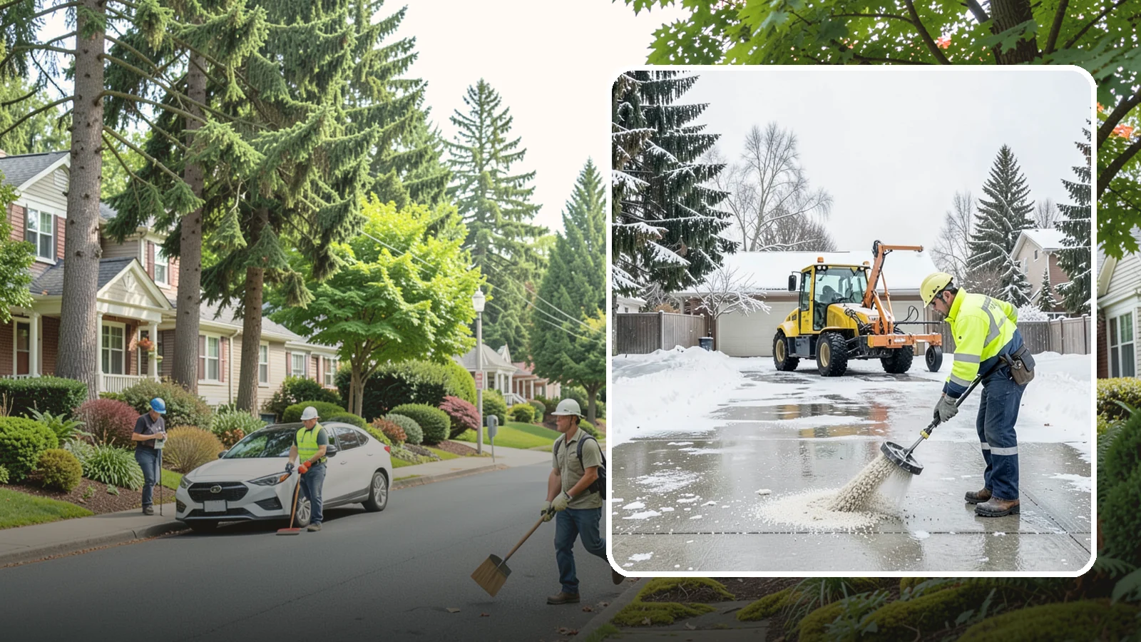 Concrete Driveway Deicing in Beaux Arts Village, King County, WA - Concrete-safe deicing that clears ice from driveways without the surface scaling that harsh salts cause.