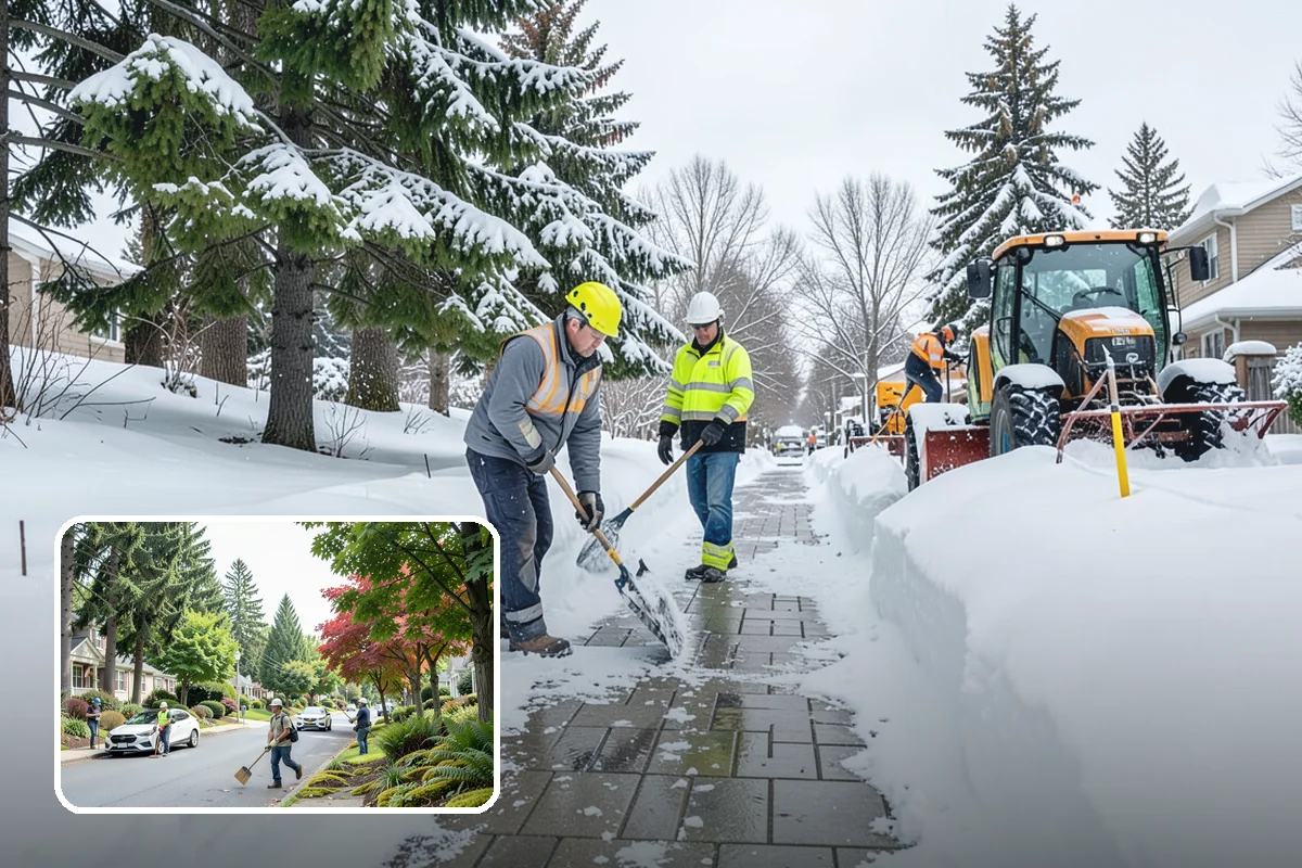 Concrete Driveway Deicing in Beaux Arts Village, King County, WA - Clears ice while protecting concrete from scaling and spalling