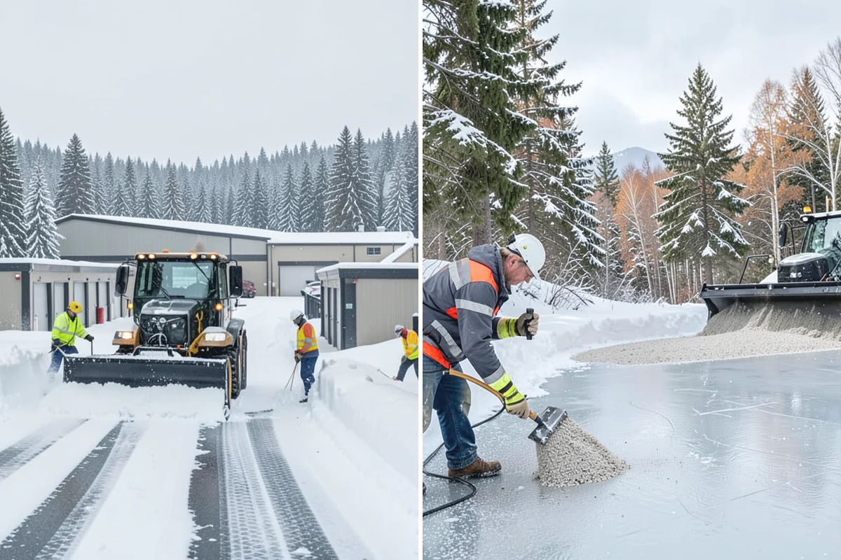 Concrete Driveway Deicing in Beaux Arts Village, King County, WA - Identify the concrete age and finish before choosing a product
