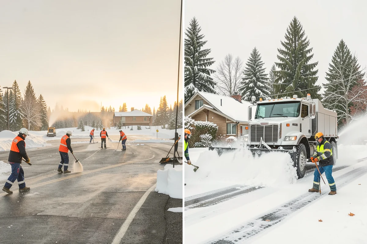 Concrete Driveway Deicing in Bellevue, King County, WA - Identify the concrete age and finish before choosing a product