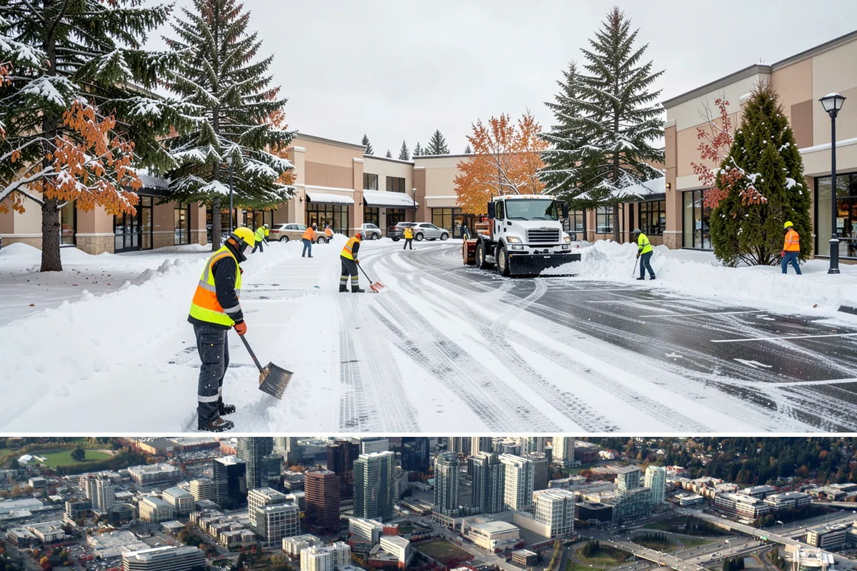 Concrete Driveway Deicing in Bellevue, King County, WA - Apply concrete-safe deicing at the onset of each freeze to prevent the ice bond, typically December through February in the...