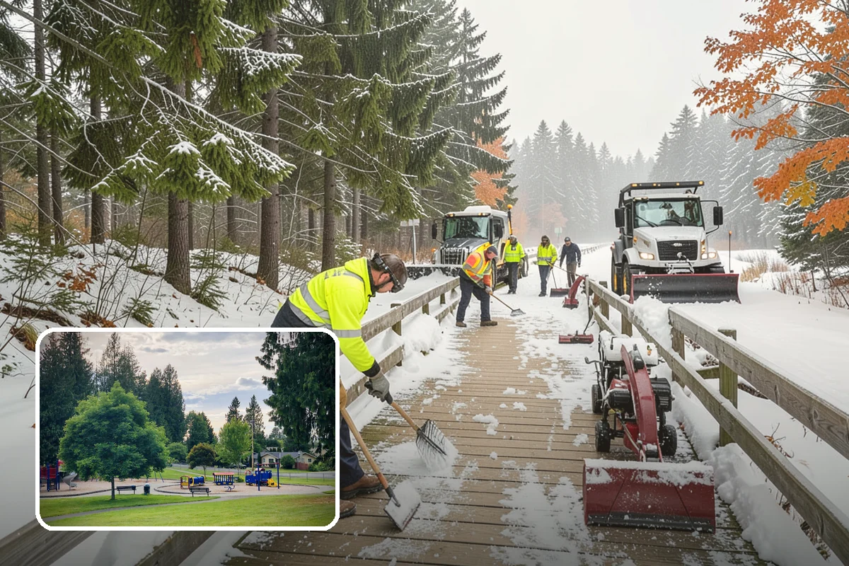 Concrete Driveway Deicing in Bonney Lake, Pierce County, WA - Clears ice while protecting concrete from scaling and spalling