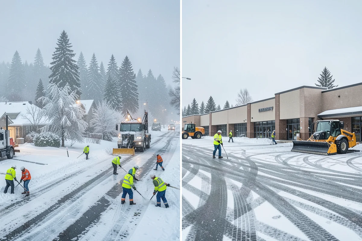 Concrete Driveway Deicing in Bonney Lake, Pierce County, WA - Identify the concrete age and finish before choosing a product