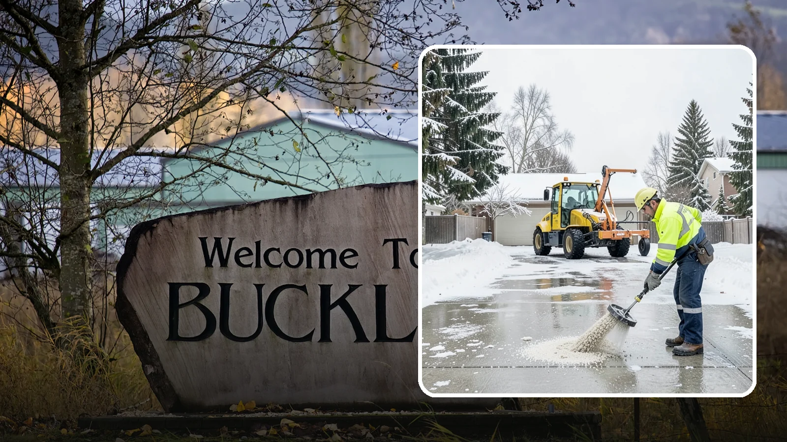 Concrete Driveway Deicing in Buckley, Pierce County, WA - Concrete-safe deicing that clears ice from driveways without the surface scaling that harsh salts cause.