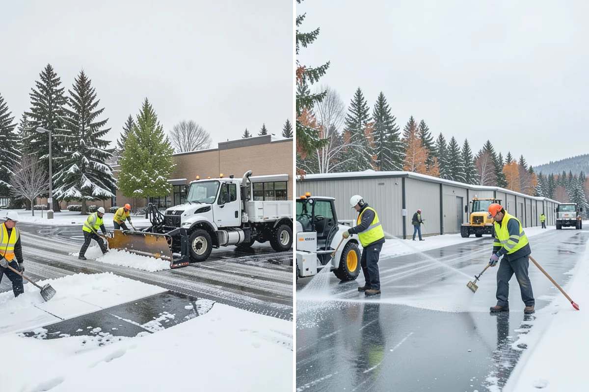 Concrete Driveway Deicing in Buckley, Pierce County, WA - Identify the concrete age and finish before choosing a product