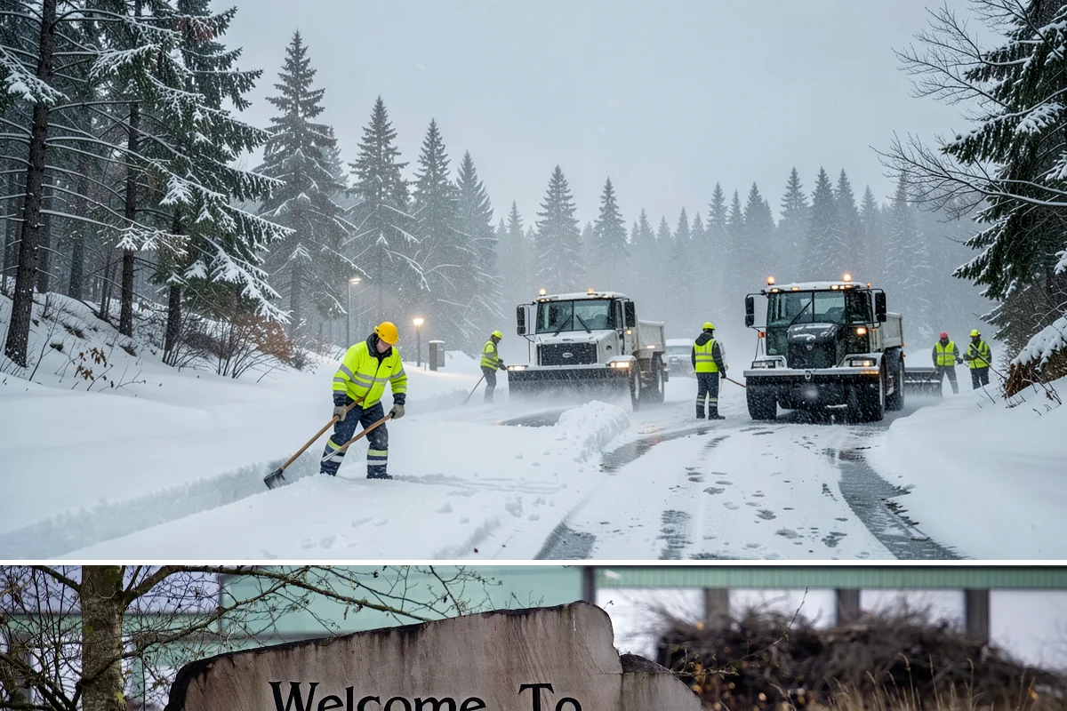 Concrete Driveway Deicing in Buckley, Pierce County, WA - Apply concrete-safe deicing at the onset of each freeze to prevent the ice bond, typically December through February in the...