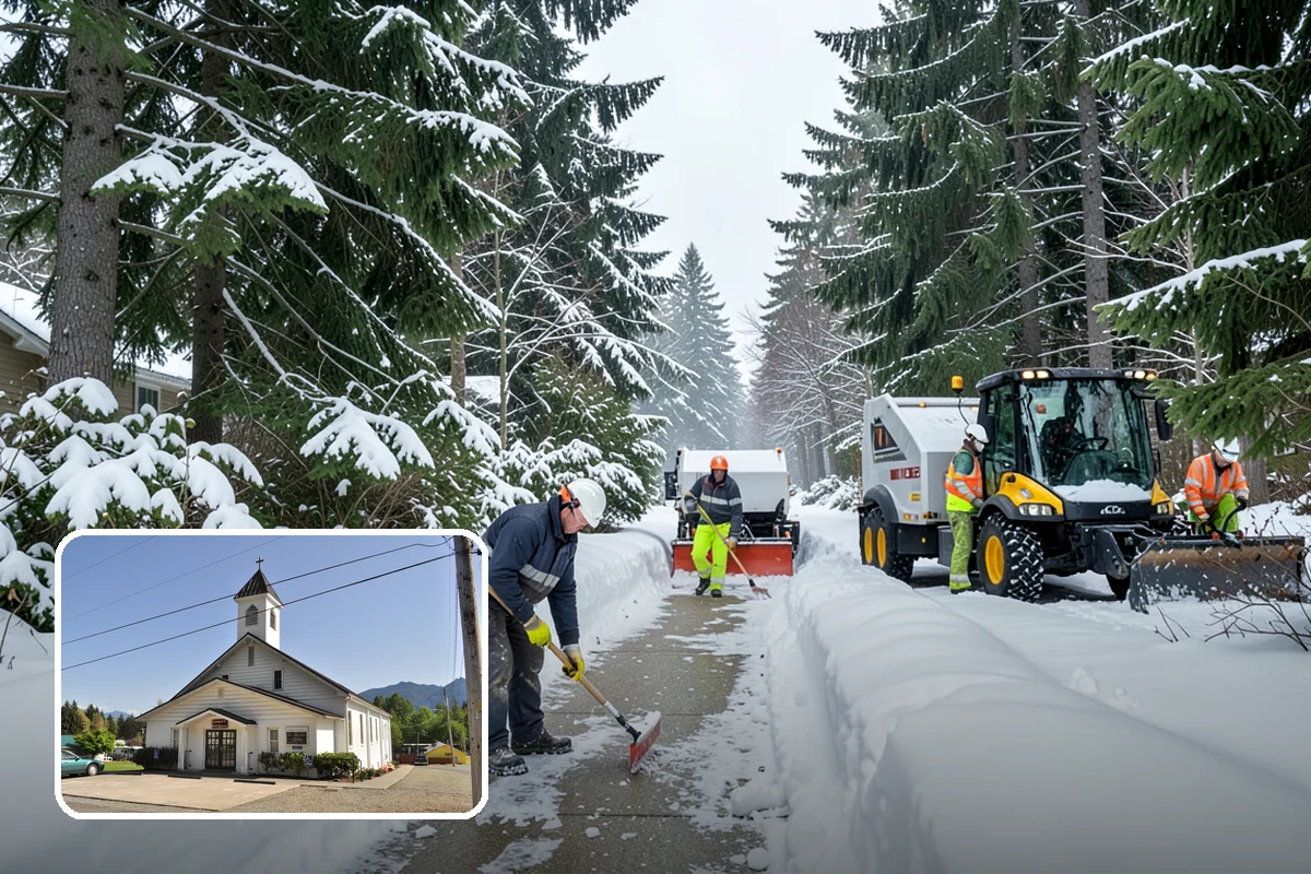 Concrete Driveway Deicing in Concrete, Skagit County, WA - Clears ice while protecting concrete from scaling and spalling