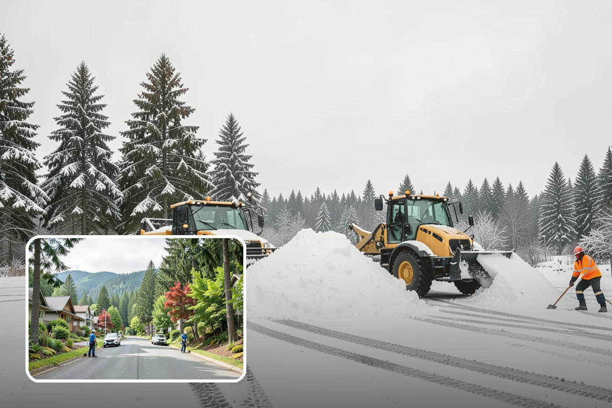 Concrete Driveway Deicing in Darrington, Snohomish County, WA - Clears ice while protecting concrete from scaling and spalling