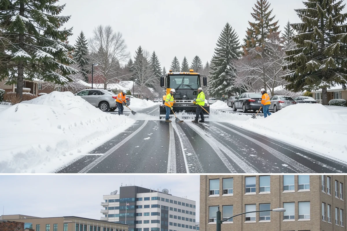 Concrete Driveway Deicing in Everett, Snohomish County, WA - Apply concrete-safe deicing at the onset of each freeze to prevent the ice bond, typically December through February in the...