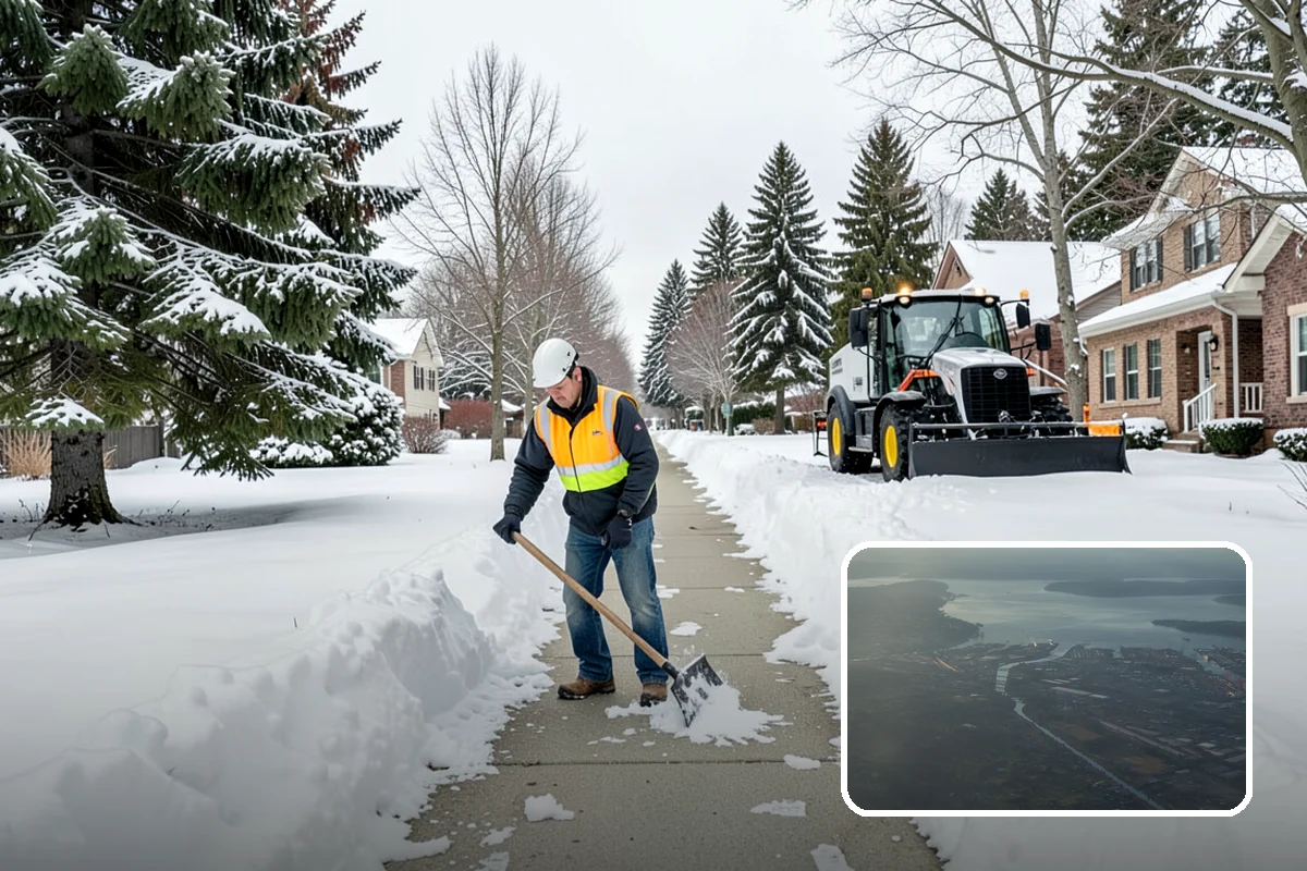 Concrete Driveway Deicing in Fife, Pierce County, WA - Clears ice while protecting concrete from scaling and spalling