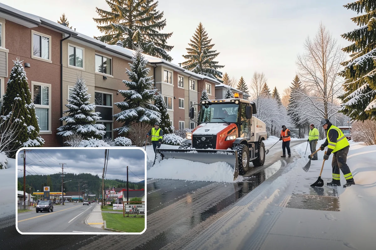 Concrete Driveway Deicing in Granite Falls, Snohomish County, WA - Clears ice while protecting concrete from scaling and spalling