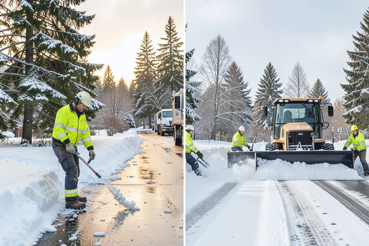 Concrete Driveway Deicing in Hamilton, Skagit County, WA - Identify the concrete age and finish before choosing a product