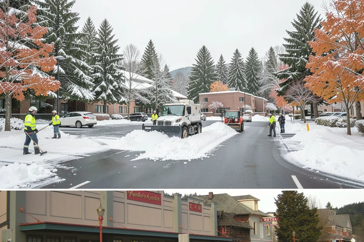 Concrete Driveway Deicing in Issaquah, King County, WA - Apply concrete-safe deicing at the onset of each freeze to prevent the ice bond, typically December through February in the...