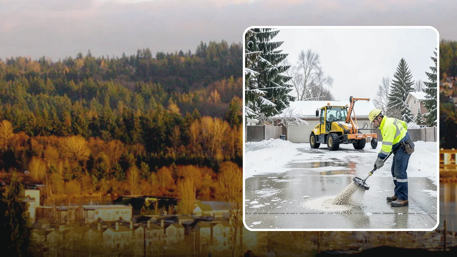Concrete Driveway Deicing in Kenmore, King County, WA - Concrete-safe deicing that clears ice from driveways without the surface scaling that harsh salts cause.