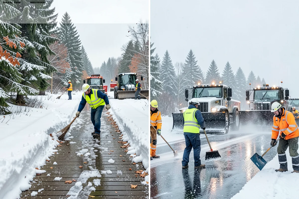 Concrete Driveway Deicing in Kenmore, King County, WA - Identify the concrete age and finish before choosing a product