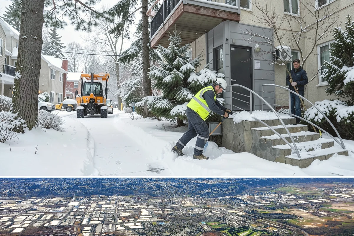 Concrete Driveway Deicing in Kent, King County, WA - Apply concrete-safe deicing at the onset of each freeze to prevent the ice bond, typically December through February in the...