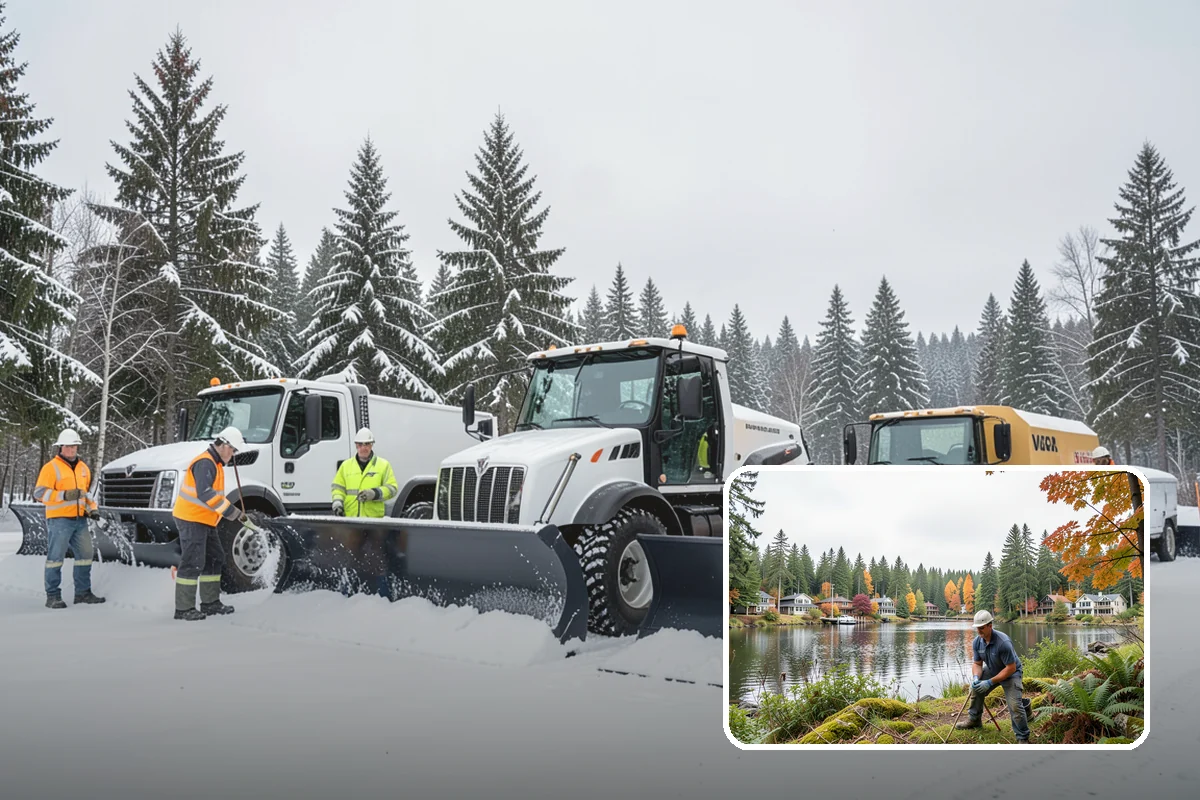 Concrete Driveway Deicing in La Conner, Skagit County, WA - Clears ice while protecting concrete from scaling and spalling