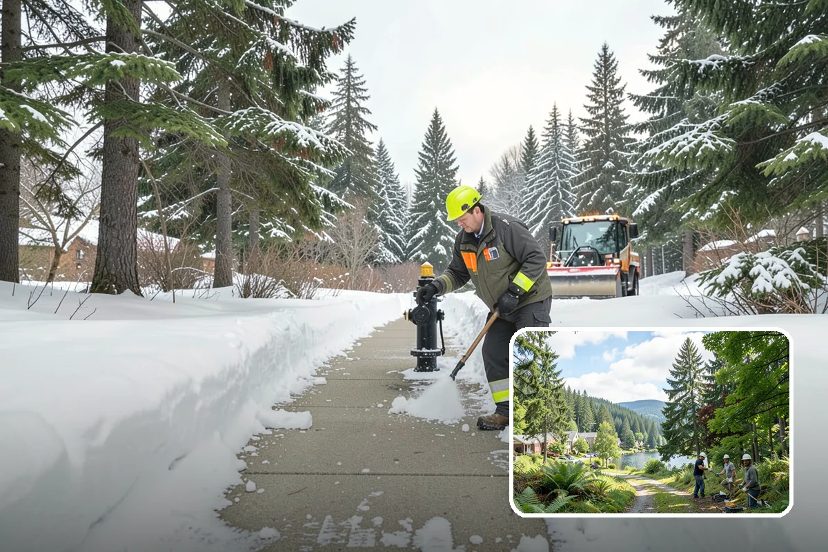 Concrete Driveway Deicing in Lake Forest Park, King County, WA - Clears ice while protecting concrete from scaling and spalling
