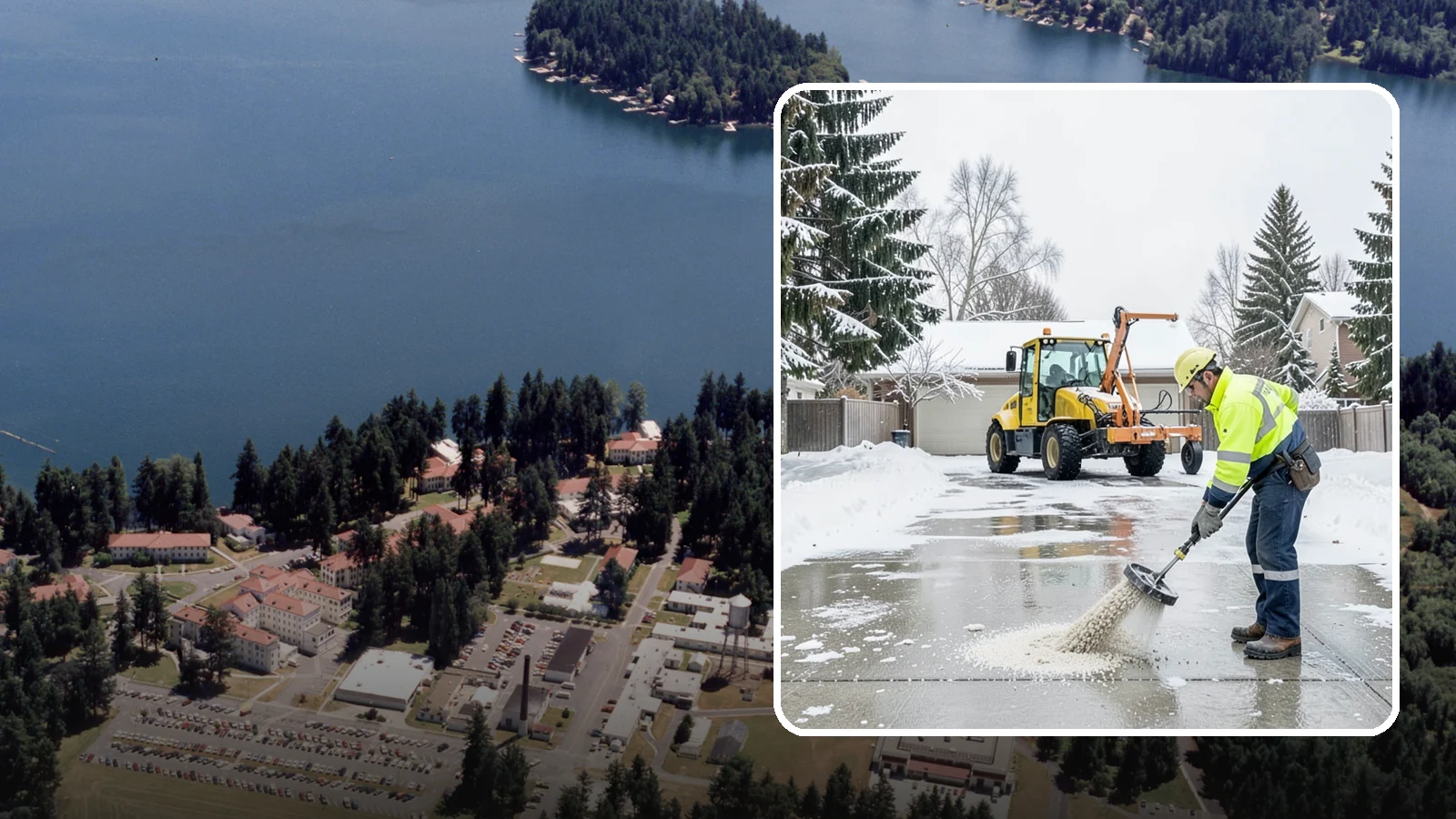 Concrete Driveway Deicing in Lakewood, Pierce County, WA - Concrete-safe deicing that clears ice from driveways without the surface scaling that harsh salts cause.