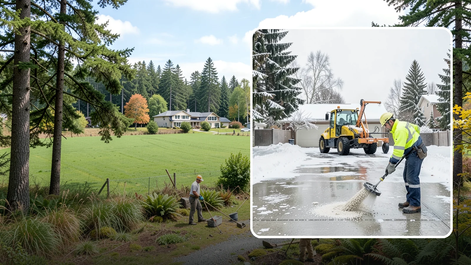 Concrete Driveway Deicing in Lyman, Skagit County, WA - Concrete-safe deicing that clears ice from driveways without the surface scaling that harsh salts cause.