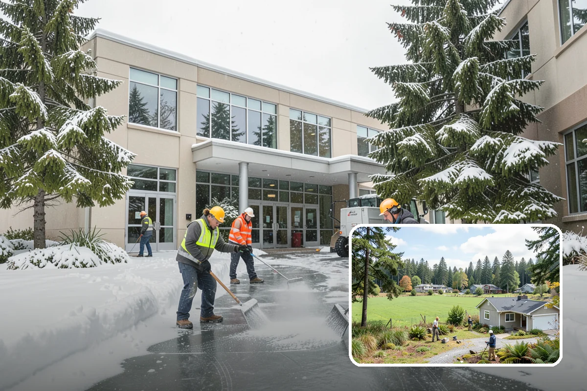 Concrete Driveway Deicing in Lyman, Skagit County, WA - Clears ice while protecting concrete from scaling and spalling