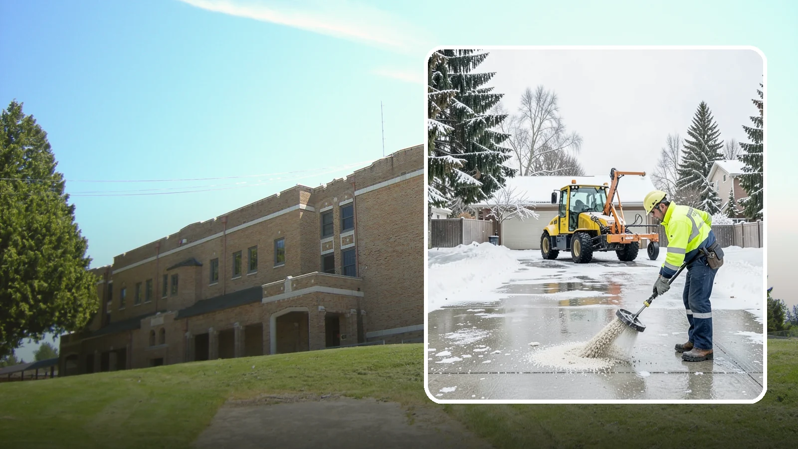Concrete Driveway Deicing in Maple Valley, King County, WA - Concrete-safe deicing that clears ice from driveways without the surface scaling that harsh salts cause.