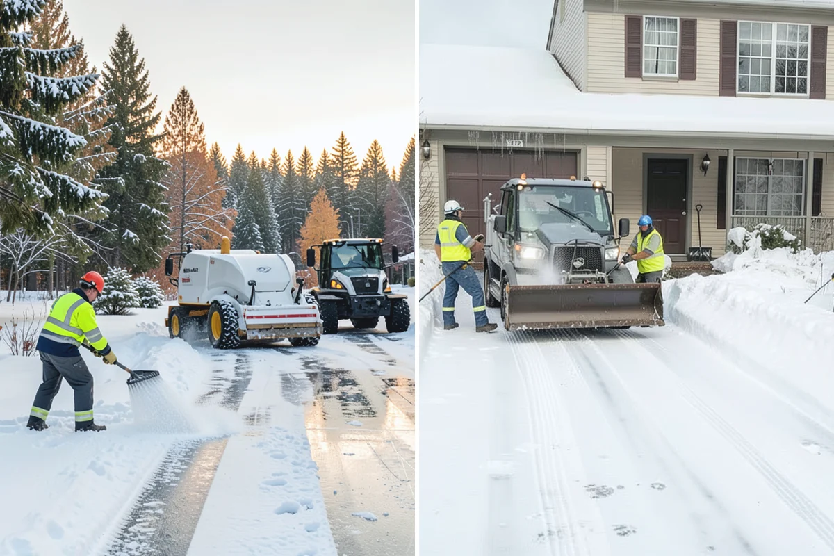 Concrete Driveway Deicing in Medina, King County, WA - Identify the concrete age and finish before choosing a product
