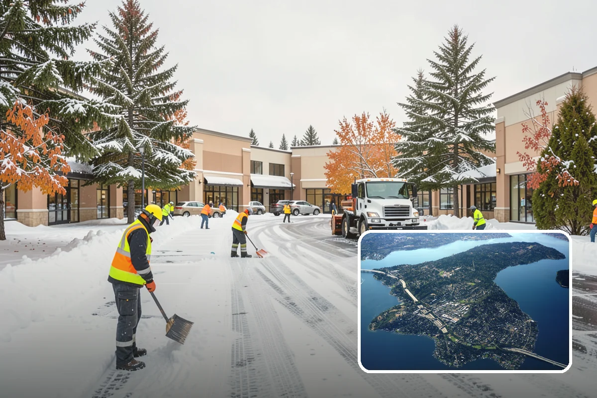 Concrete Driveway Deicing in Mercer Island, King County, WA - Clears ice while protecting concrete from scaling and spalling