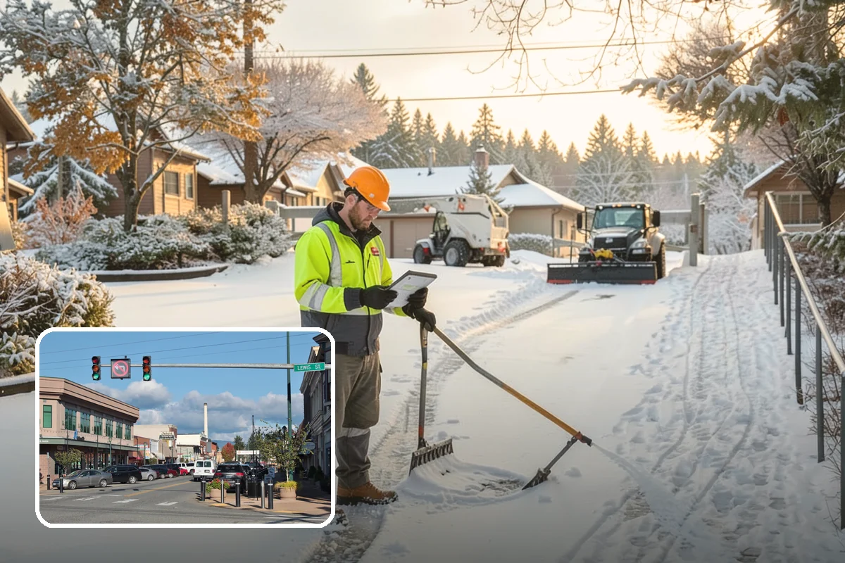 Concrete Driveway Deicing in Monroe, Snohomish County, WA - Clears ice while protecting concrete from scaling and spalling