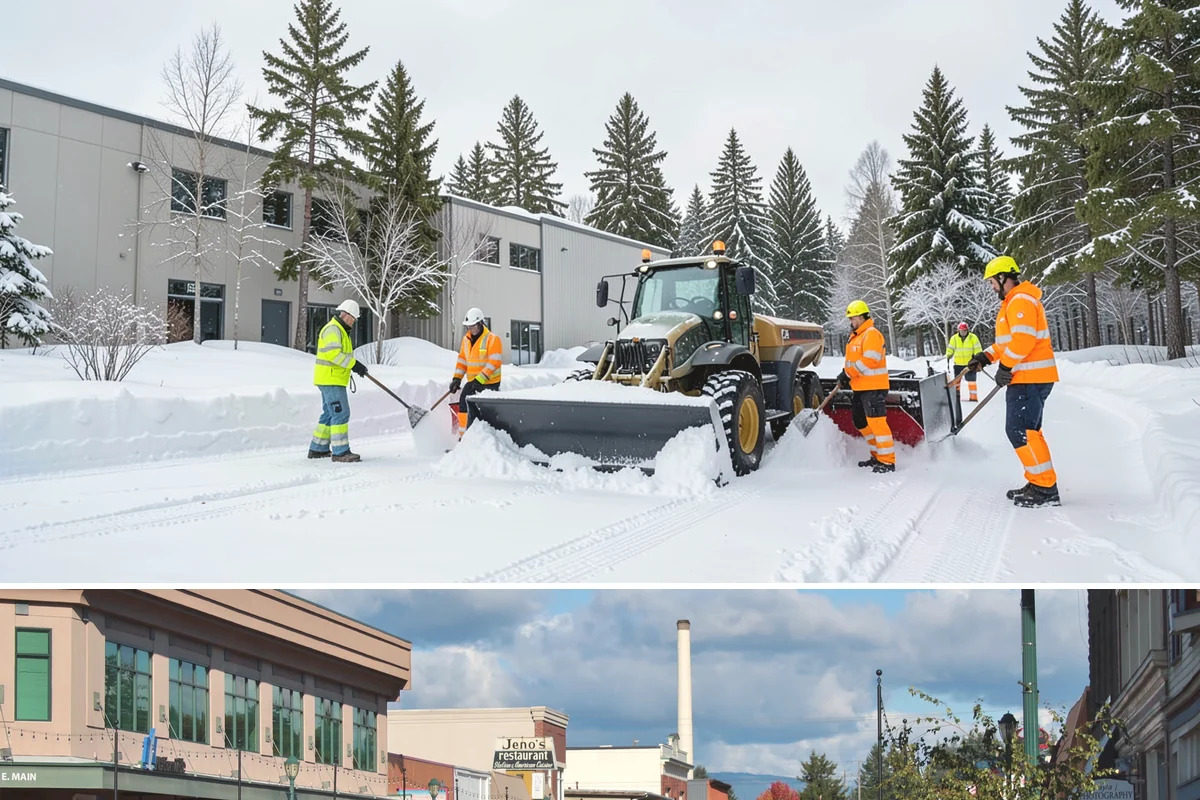 Concrete Driveway Deicing in Monroe, Snohomish County, WA - Apply concrete-safe deicing at the onset of each freeze to prevent the ice bond, typically December through February in the...