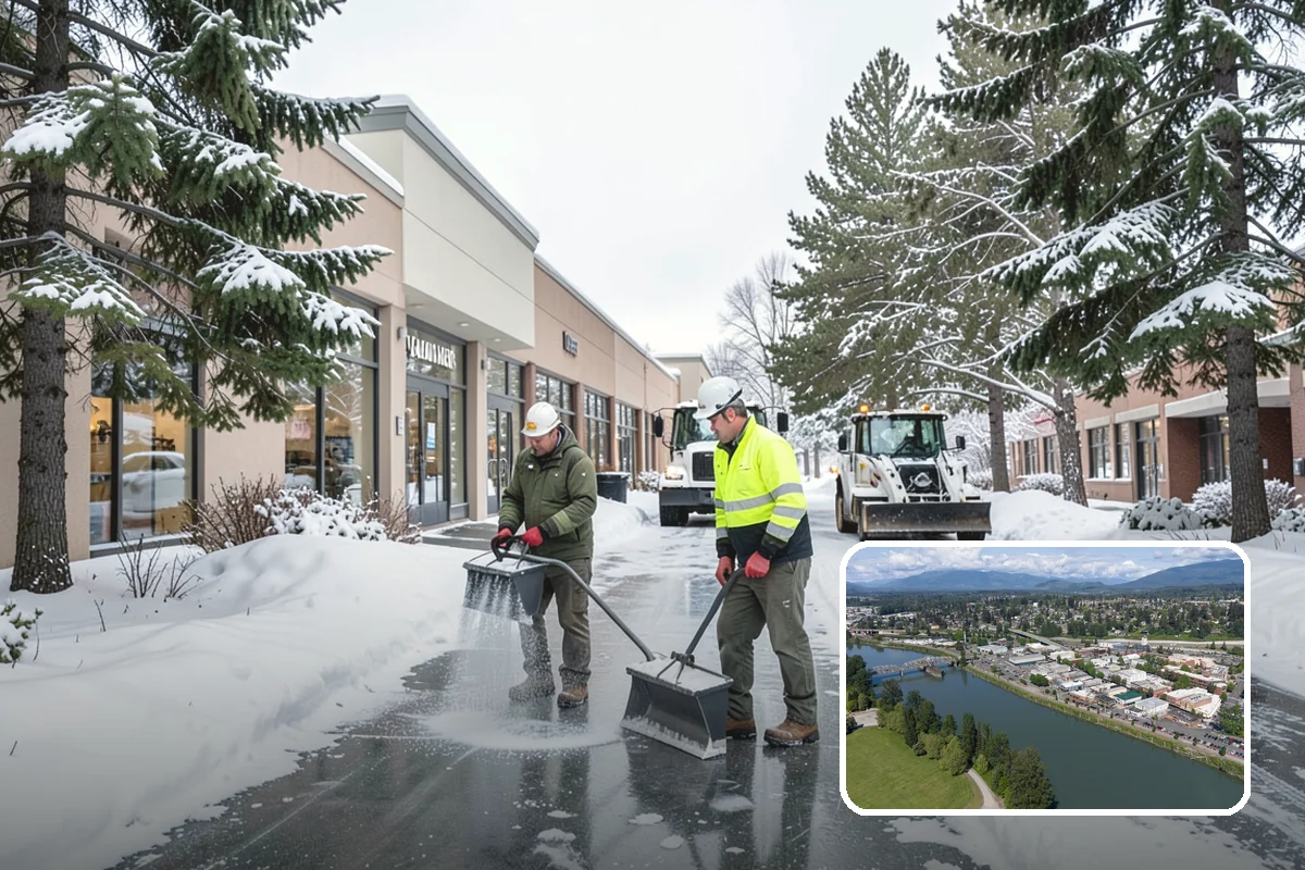 Concrete Driveway Deicing in Mount Vernon, Skagit County, WA - Clears ice while protecting concrete from scaling and spalling