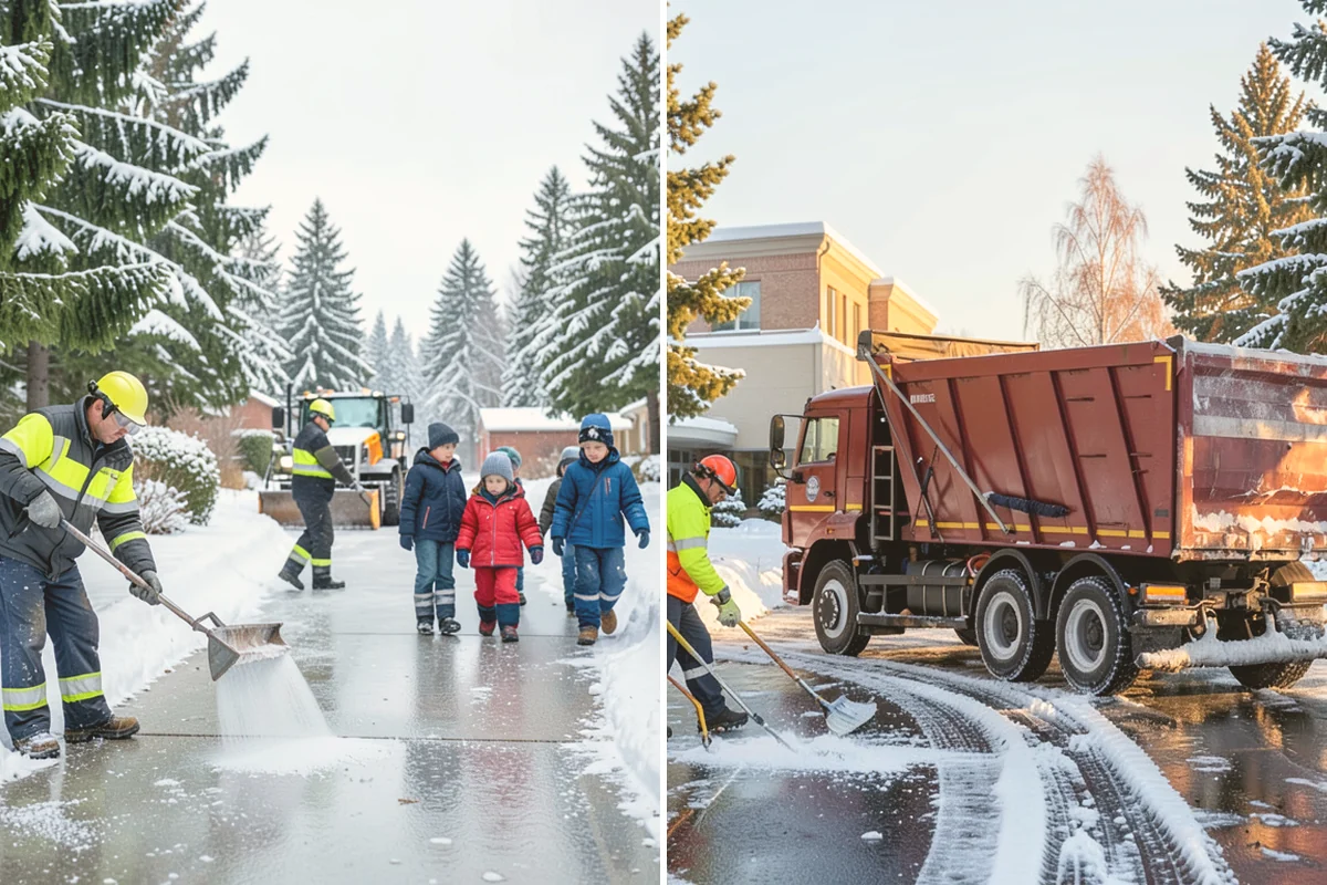 Concrete Driveway Deicing in Mount Vernon, Skagit County, WA - Identify the concrete age and finish before choosing a product