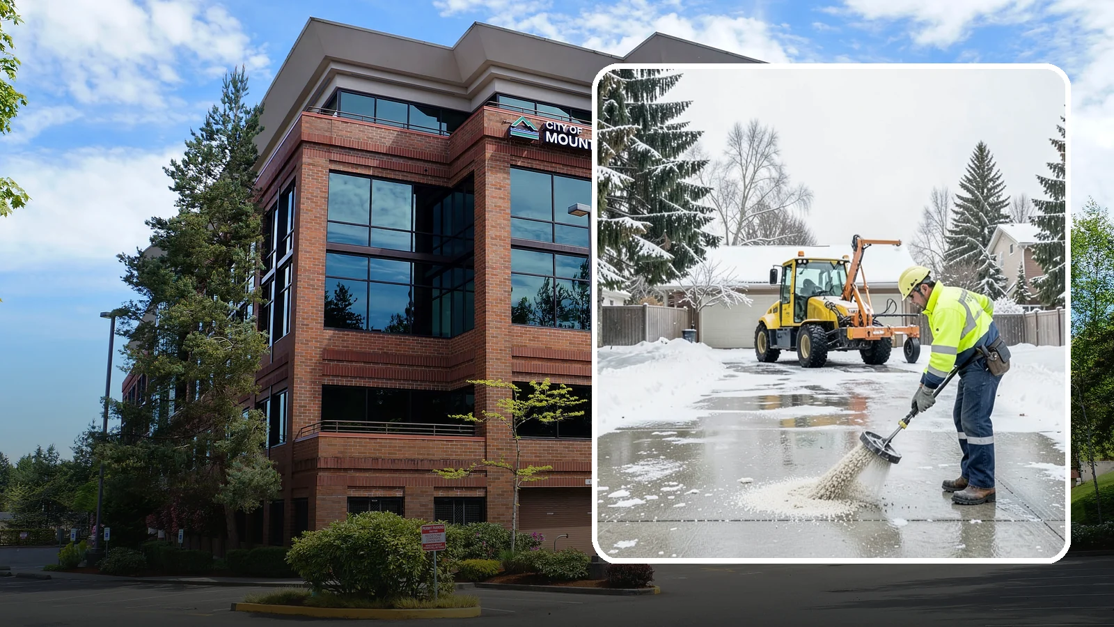 Concrete Driveway Deicing in Mountlake Terrace, Snohomish County, WA - Concrete-safe deicing that clears ice from driveways without the surface scaling that harsh salts cause.
