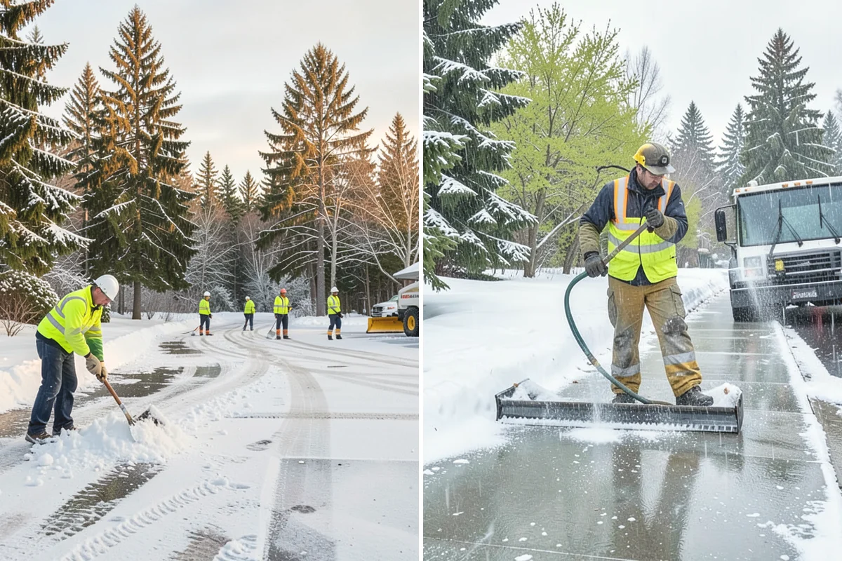 Concrete Driveway Deicing in Mukilteo, Snohomish County, WA - Identify the concrete age and finish before choosing a product
